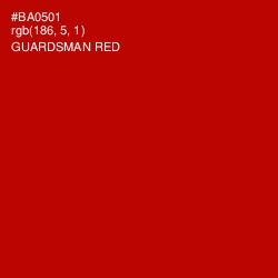 #BA0501 - Guardsman Red Color Image